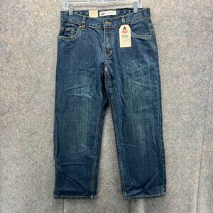 Levi’s 550 Jeans Boys 10 Husky 30x26 Blue Denim Relaxed Fit Cotton Washed New